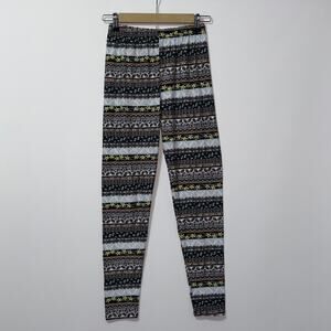 Always Women's Floral Print Leggings One Size Multicolor
